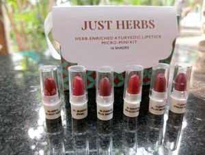12 JUST HERBS LIPSTICK SAMBPLE KIT
