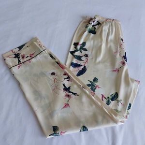 Floral Satin-silk Pajama Pants 🌼🪻