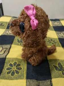 TY Beanie boo cute puppy with pink bow