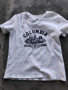 white cotton tee women