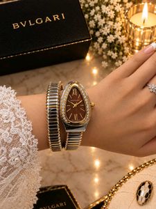 Elegant Gold Bvlgari Watch with Diamond Accents