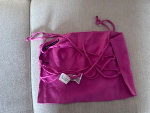 ZARA BACKLESS CROP TOP