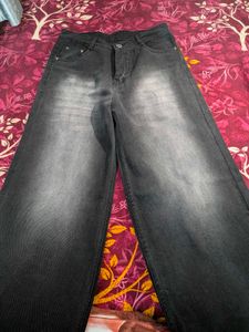 Wide Leg Black Jeans
