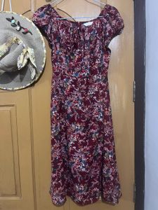 Berrylush Floral Print Midi Dress