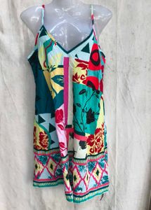4229. Colorful Patchwork Mini Dress