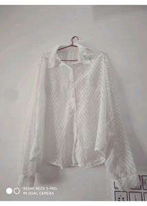 Pretty Women White Georgette Shirt