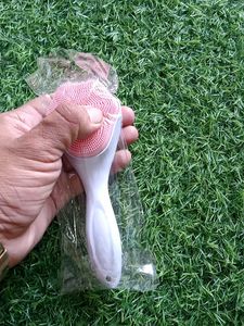 Silicone Face Cleanser Brush pink