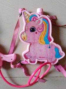 Unicorn Water Gun Backpack Toy