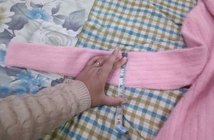 Pink Button-Up woollen top 🥰