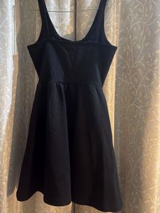 Black Sleeveless Skater Dress