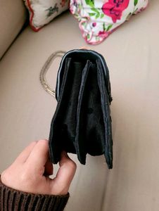 ZARA Black Polka Dot bag