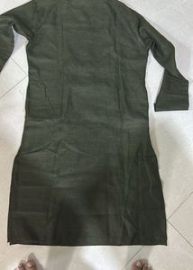Men's Olive Green Kurta