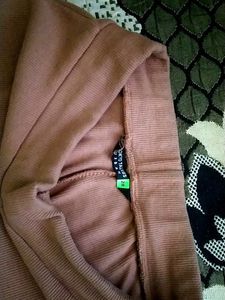 Ribbed Brown Trouser