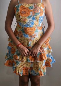 NewMe Floral Ruffle Mini Dress