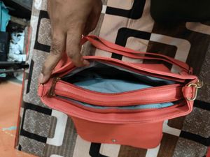 Stylish Coral Crossbody Bag