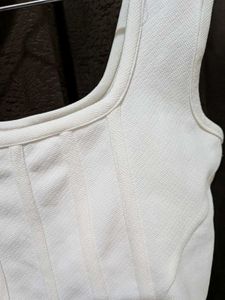 White Corset Style Top