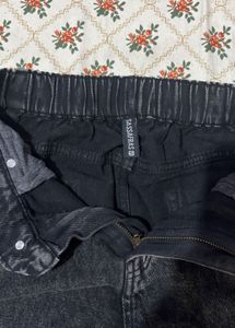 Unique Lace-Up Wide Leg Jeans