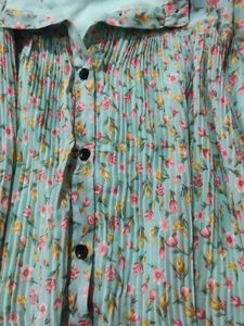 Boho Floral Print Bell Sleeve Top