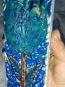 Abstract Blue Tree Art stone 🪨