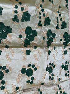Embroidered Brocade Dress Material