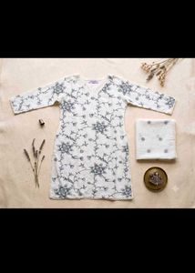 Embroidered Kurta Set with Dupatta