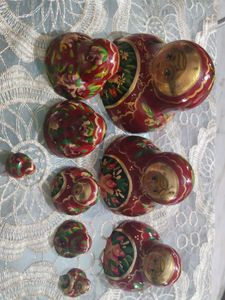 New, Unused, Hand-Painted Russian Nesting Dolls Se