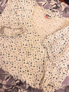 Floral Puff Sleeve Mini Dress