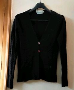 Black Cardigan By Virsa