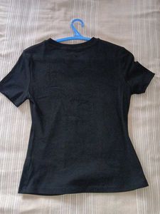 Cute Anime Graphic Black T-Shirt