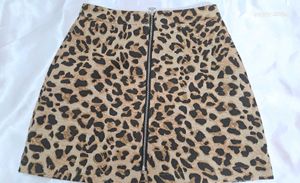 Leopard Print Mini Skirt