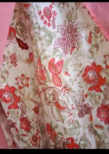 Elegant Pink Kurta Suit with Floral Design💕