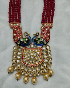 🆕Beautiful kundanjewelry.             Peacock design,  jaipurjewelry,  handmadejewelry ,   beadsjewelry ,  kundanjewelry,  necklaceset,  peacock jewelry, chain, choker, forever21, beauty, women,
