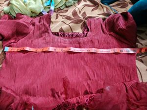Elegant Maroon Ethnic Dress