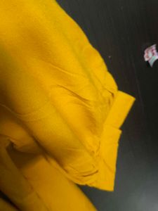Elegant Yellow Lace Top