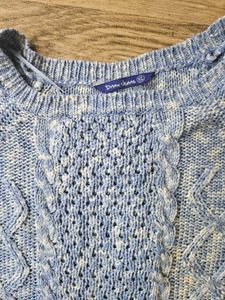 Trendy Blue Knit shirt @ 300