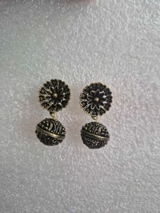 Customized Antique Gold Jhumka Earrings - Unused