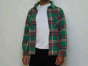 Green Plaid Flannel Shirt