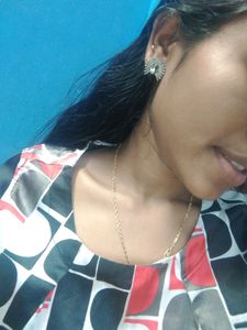 Long Hanging Jhumka + Small Earring