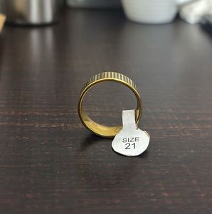 Gold Textured Ring