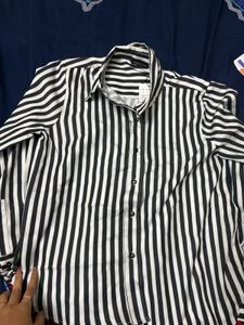 Classic Striped Button-Up Shirt