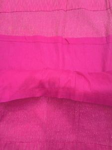 Stiched Silk Vibrant Pink Ruffled sleeves kurta