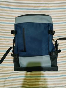 Stylish Blue & Grey Backpack