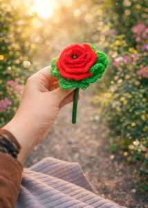Handmade Crocheted Rose