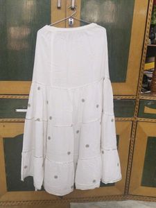 ✨ Festive White Sharara Gharara Maxi Skirt ✨