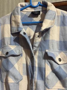 Plaid Flannel Shirt Jacket