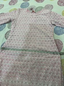 Beautiful Pink Chikankari Kurta