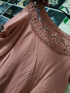 Boho Crochet Trim Top