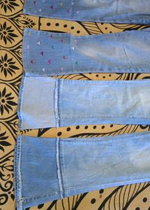 Flared Denim Jeans - Set of 2