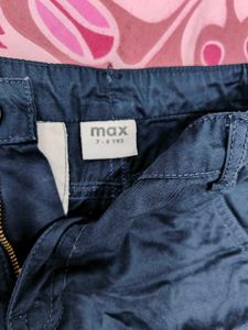 Boy's Blue Cotton Shorts