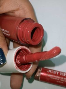 zudio &amp; just herbs lip gloss lipbalm SPF combo